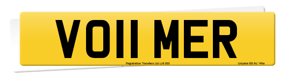 Registration number VO11 MER